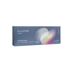 Illuma luna dark spot control HA PN 1 syringe, box product in purple