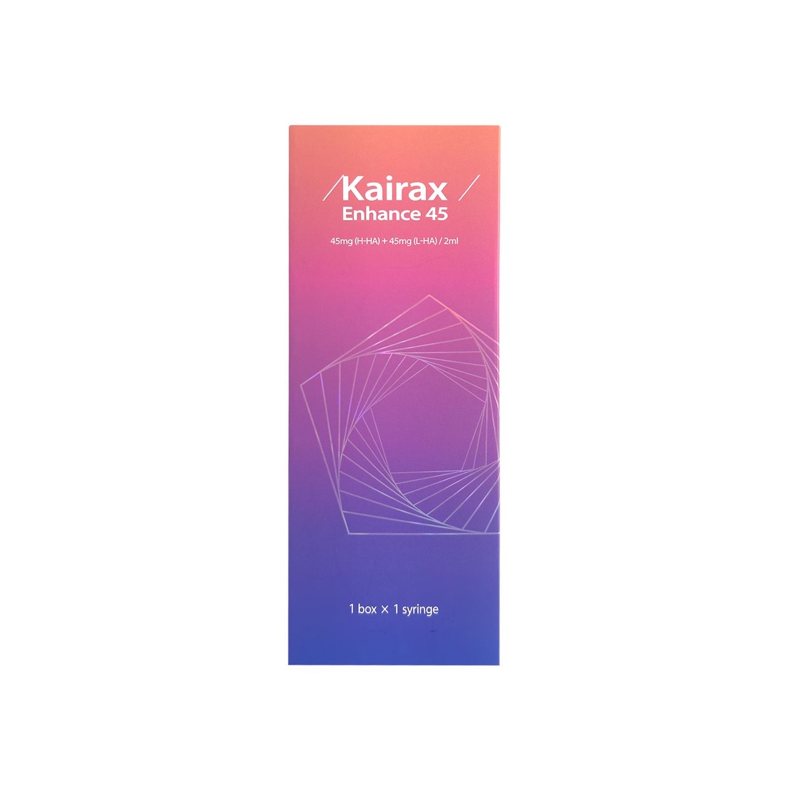 Kairax enhance 45 product in purple orange box 1 syringe 45mg H-HA