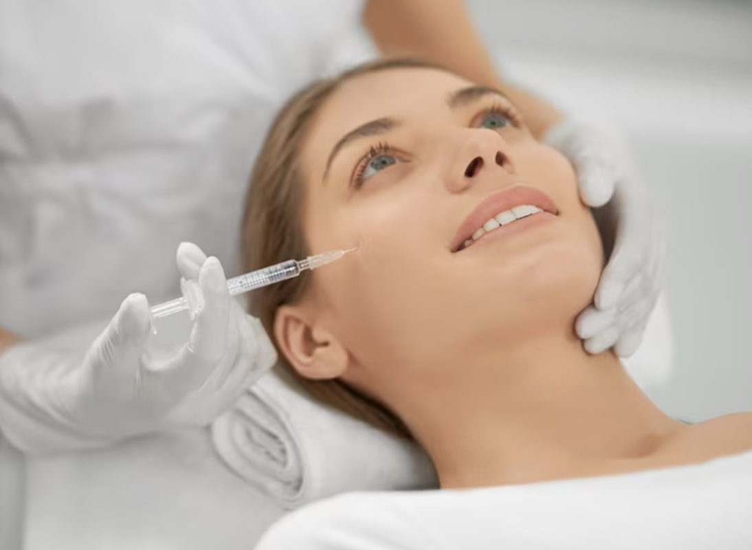 woman having a skin booster procedure
