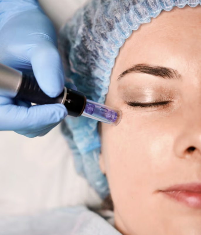 woman having a skin booster procedure