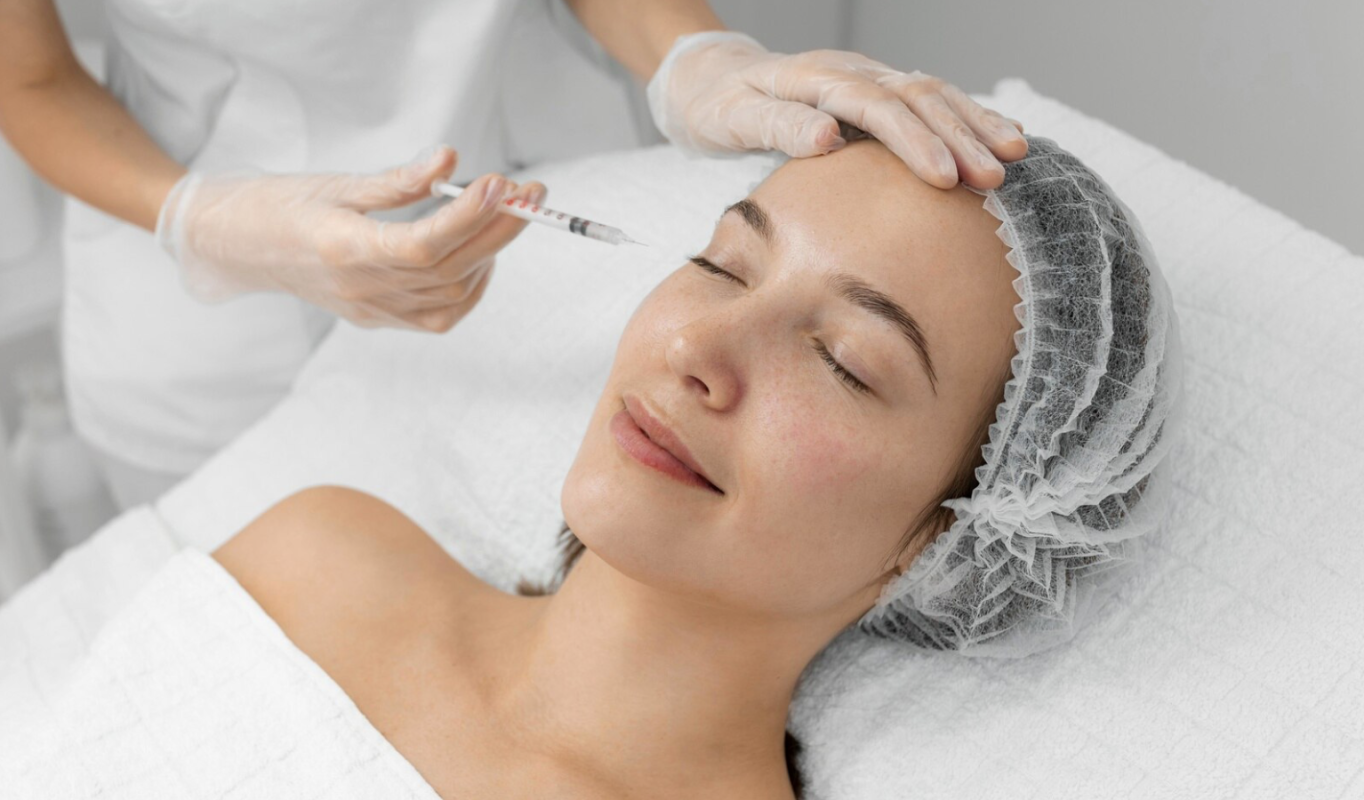 woman having a skin booster treatment